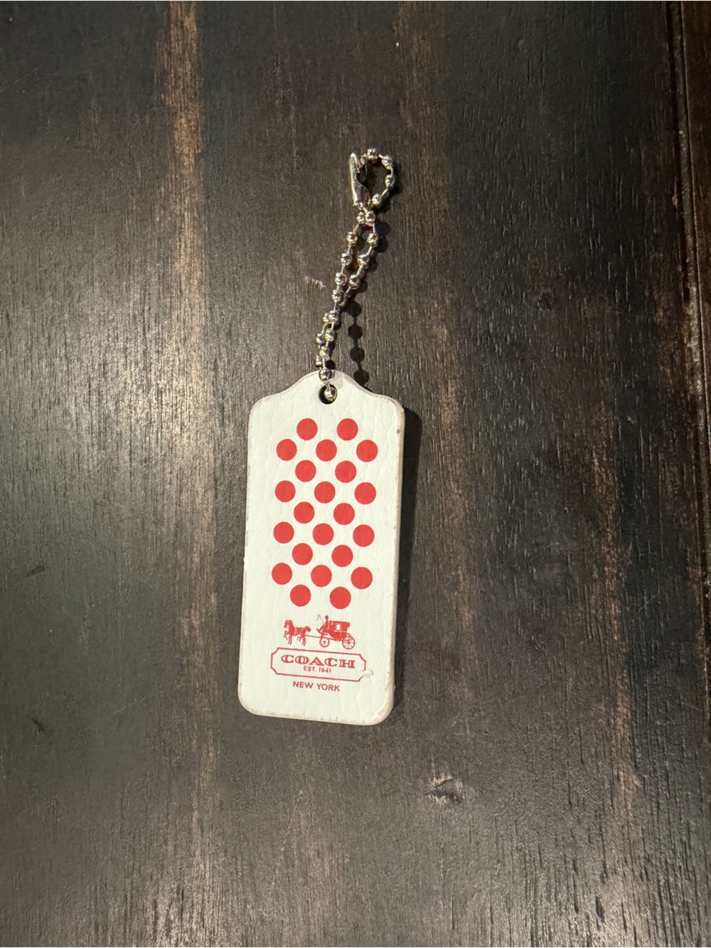 Coach Polka Dot Hangtag
